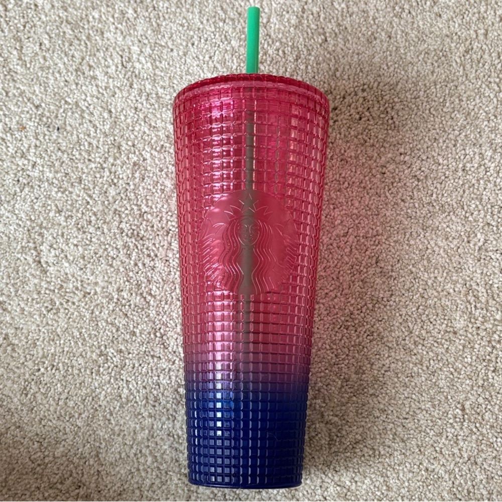 Starbucks pink and Blue Tumbler